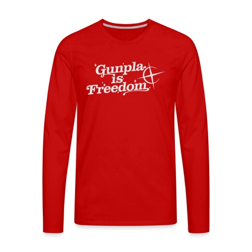 Freedom Men's T-shirt — Banshee Black - Men's Premium Long Sleeve T-Shirt