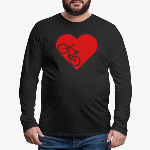 Bike in heart - Men's Premium Long Sleeve T-Shirt