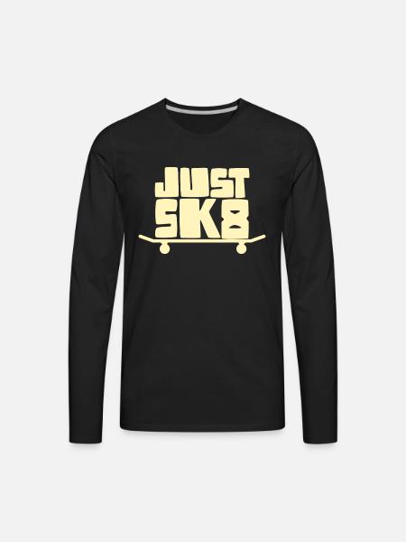 Just Skate - Men's Premium Long Sleeve T-Shirt - black