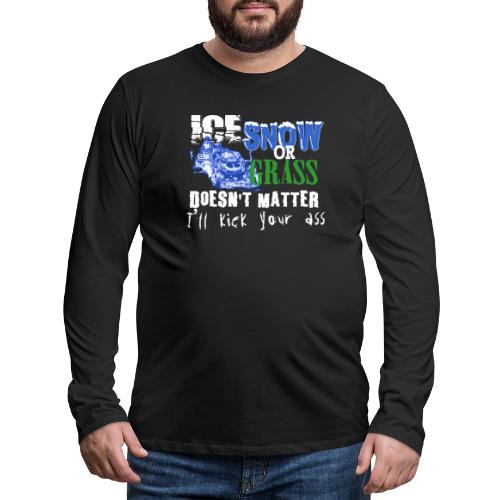 Ice Snow or Grass - Men's Premium Long Sleeve T-Shirt
