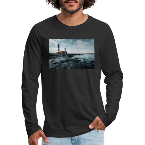 Lighthouse On Shore - Men's Premium Long Sleeve T-Shirt