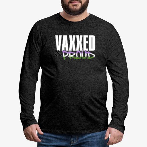 Vaxxed & Proud Genderqueer Pride Flag - Men's Premium Long Sleeve T-Shirt