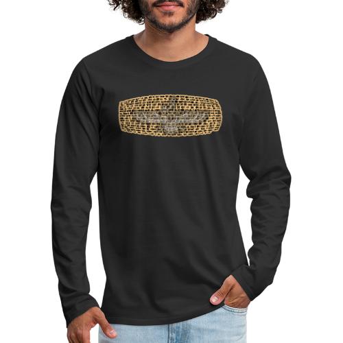 Cyrus Cylinder and Faravahar 2 - Men's Premium Long Sleeve T-Shirt