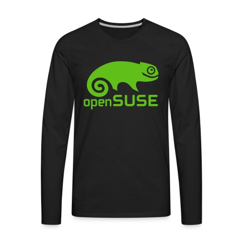 openSUSE Logo Vector - Men's Premium Long Sleeve T-Shirt