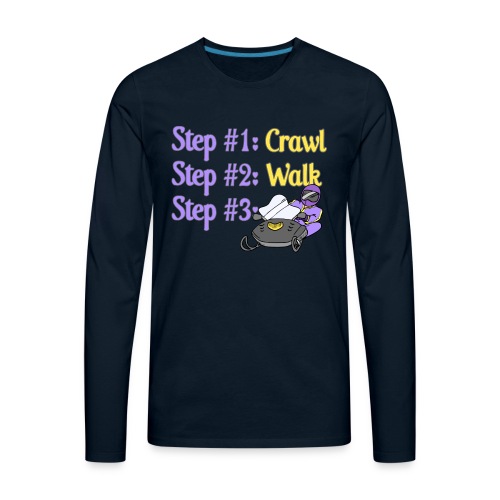 Step 1 - Crawl - Men's Premium Long Sleeve T-Shirt