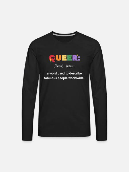 queer - Men's Premium Long Sleeve T-Shirt - black