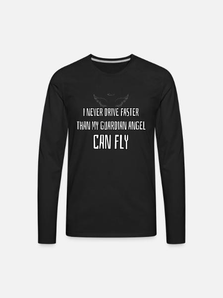 Guardian Angel - Men's Premium Long Sleeve T-Shirt - black