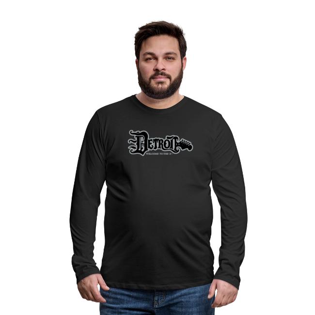 DETROIT GUITAR WTTD BLK SLR REG FONT
