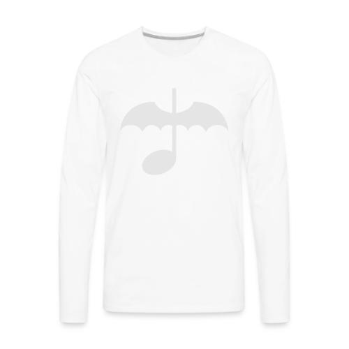 Music Note with Bat Wings - Men's Premium Long Sleeve T-Shirt