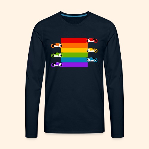 Pride on the Game Grid - Men's Premium Long Sleeve T-Shirt