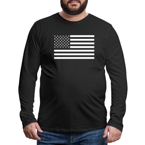 USA American Flag - Men's Premium Long Sleeve T-Shirt
