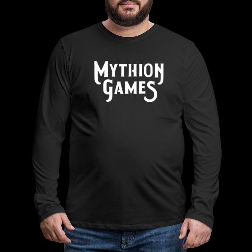Mythion Logo White - Men's Premium Long Sleeve T-Shirt