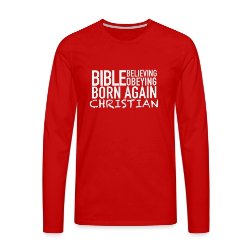Born Again Line - Men's Premium Long Sleeve T-Shirt