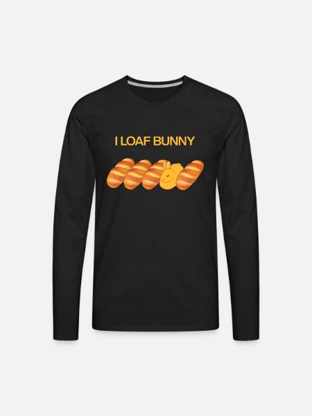 I Loaf Bunny - Men's Premium Long Sleeve T-Shirt - black