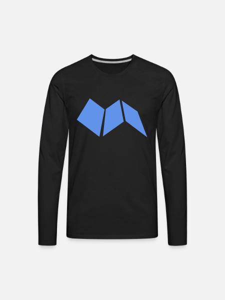 map construction paper guide - Men's Premium Long Sleeve T-Shirt - black