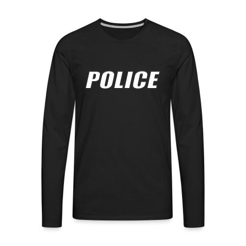 Police White - Men's Premium Long Sleeve T-Shirt