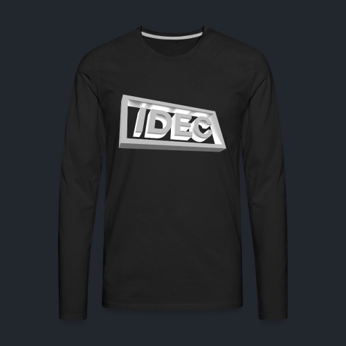 3D Logo IDEC - T-shirt Premium à manches longues pour hommes