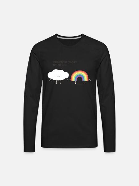Rainbow Connection - Men's Premium Long Sleeve T-Shirt - black