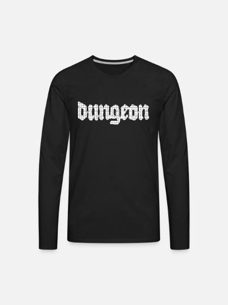 Dungeon Adventure Map - Men's Premium Long Sleeve T-Shirt - black