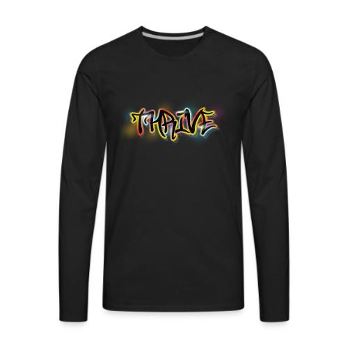 Thrive Graffiti Logo - Men's Premium Long Sleeve T-Shirt