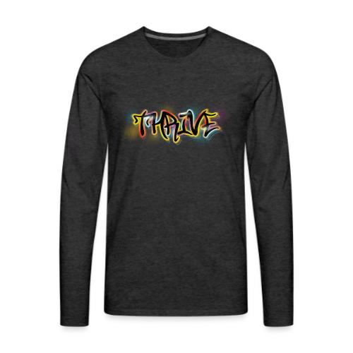 Thrive Graffiti Logo - Men's Premium Long Sleeve T-Shirt
