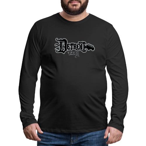 THE D GUITAR OE BLK SILVER - Men's Premium Long Sleeve T-Shirt