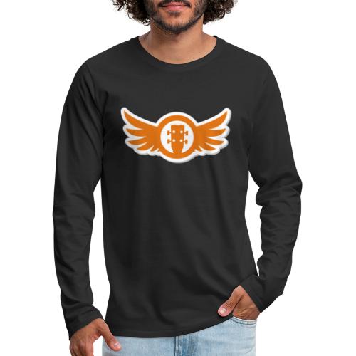 Ukulele Gives You Wings (Orange) - Men's Premium Long Sleeve T-Shirt