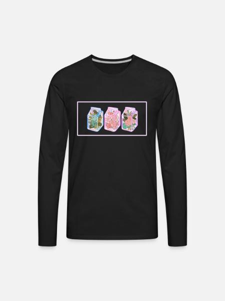 Terrarium - Men's Premium Long Sleeve T-Shirt - black