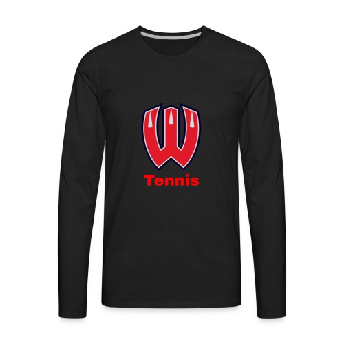 Westview High School Tennis (Red Lettering) - Men's Premium Long Sleeve T-Shirt