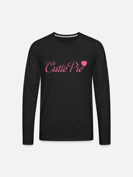 Cutie Pie - Men's Premium Long Sleeve T-Shirt - black