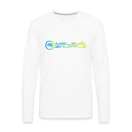 Melbshuffle Gradient Logo - Men's Premium Long Sleeve T-Shirt