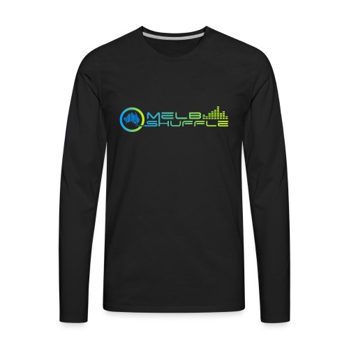Melbshuffle Gradient Logo - Men's Premium Long Sleeve T-Shirt