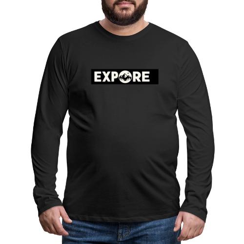Adventure Oxygen Nature Mountain Forest Typography - Men's Premium Long Sleeve T-Shirt