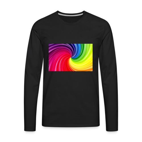color swirl - tie-dye - Men's Premium Long Sleeve T-Shirt