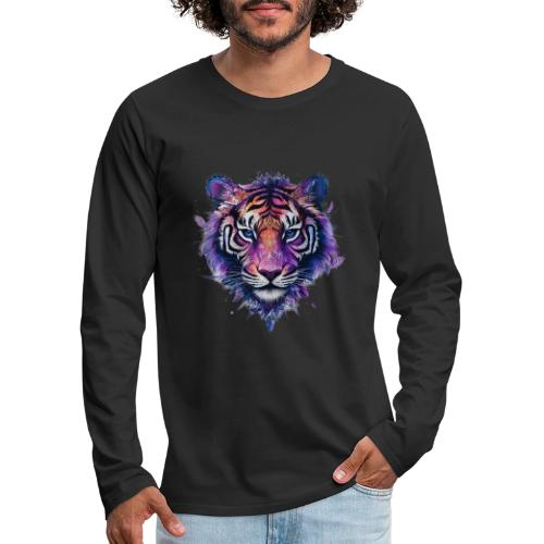 Mystic Violet Tiger - Men's Premium Long Sleeve T-Shirt
