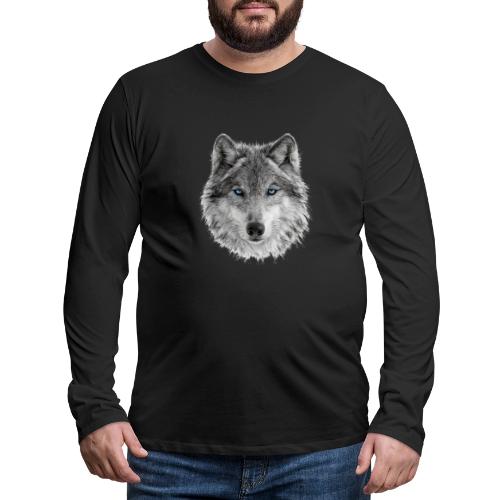 Frost-Eyed Alpha - Men's Premium Long Sleeve T-Shirt