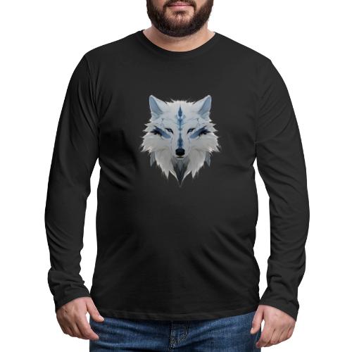 Ivory Grace Wolf - Men's Premium Long Sleeve T-Shirt