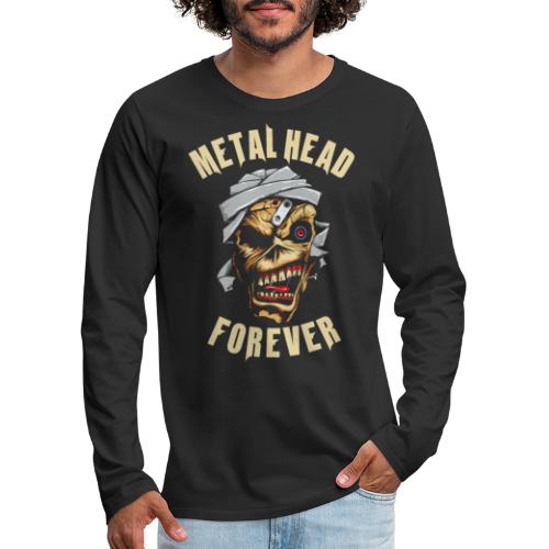heavy metal mummy skull - Men's Premium Long Sleeve T-Shirt