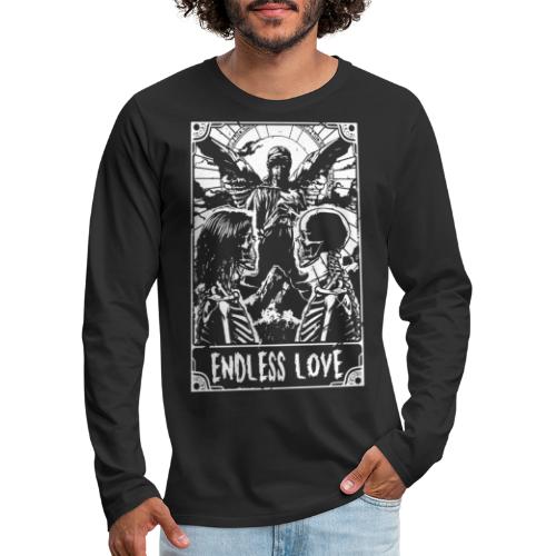 lovers endless love skull - Men's Premium Long Sleeve T-Shirt