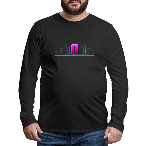 Letter Q – Capital Varsity Alphabet Monogram - Men's Premium Long Sleeve T-Shirt