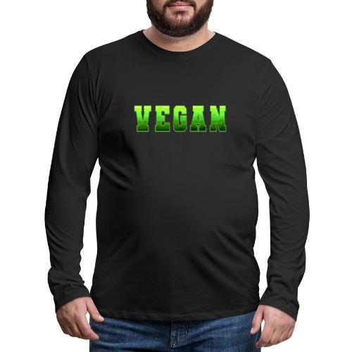 Green Wave Vegan - Men's Premium Long Sleeve T-Shirt