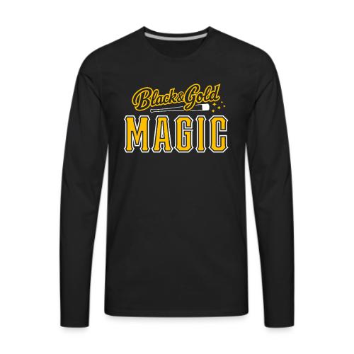 Black & Gold Magic - Men's Premium Long Sleeve T-Shirt