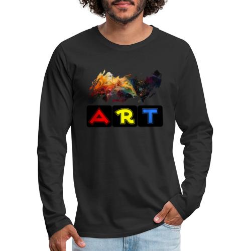 Pulse of Art - Men's Premium Long Sleeve T-Shirt