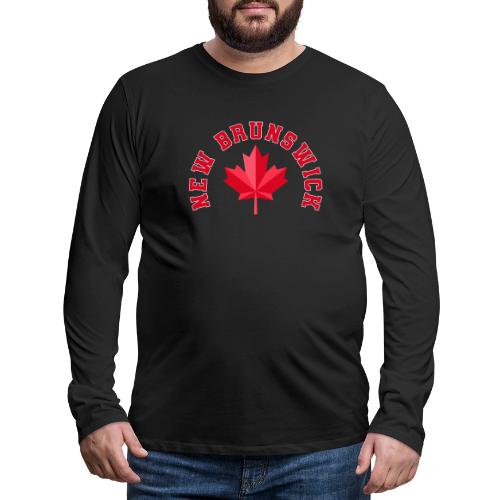 New Brunswick with maple leaf - Men's Premium Long Sleeve T-Shirt
