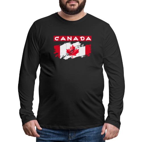 Canada, Inspired by the Canadian flag - Men's Premium Long Sleeve T-Shirt