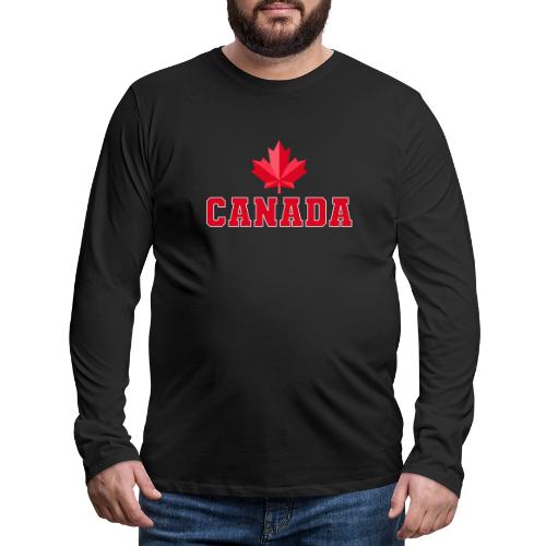 Canada with a maple leaf - Men's Premium Long Sleeve T-Shirt