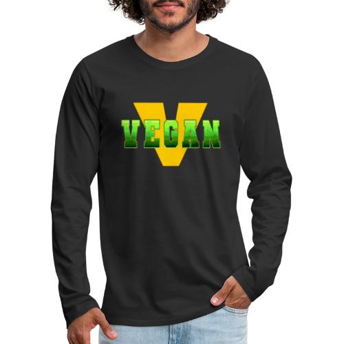 Vegan Energy V - Men's Premium Long Sleeve T-Shirt