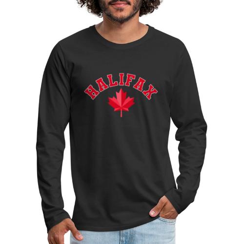 Halifax with maple leaf - Men's Premium Long Sleeve T-Shirt