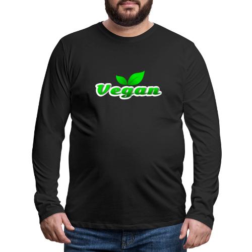 Pure Vegan Leaves - Men's Premium Long Sleeve T-Shirt