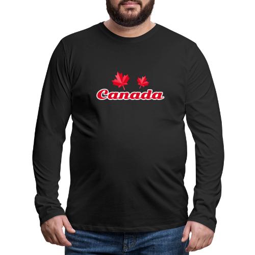 Canada with two maple leaves - Men's Premium Long Sleeve T-Shirt